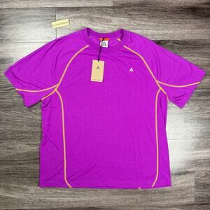 Nike ACG Dri-FIT ADV Men's Large Purple Short Sleeve T-Shirt HJ2881-551 NEW